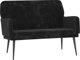 vidaXL Πάγκος, Μαύρος, 108x79x79 cm, Επενδεδυμένος με Βελούδο