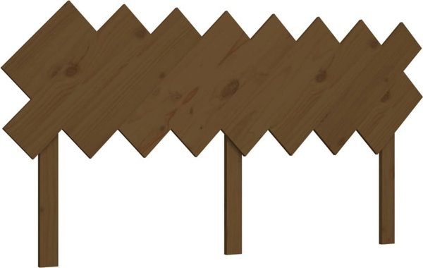 vidaXL Κεφαλάρι κρεβατιού, μέλι καφέ, 159,5x3x80,5 εκ., ξύλο πεύκου