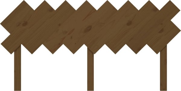 vidaXL Κεφαλάρι κρεβατιού, μέλι καφέ, 159,5x3x80,5 εκ., ξύλο πεύκου