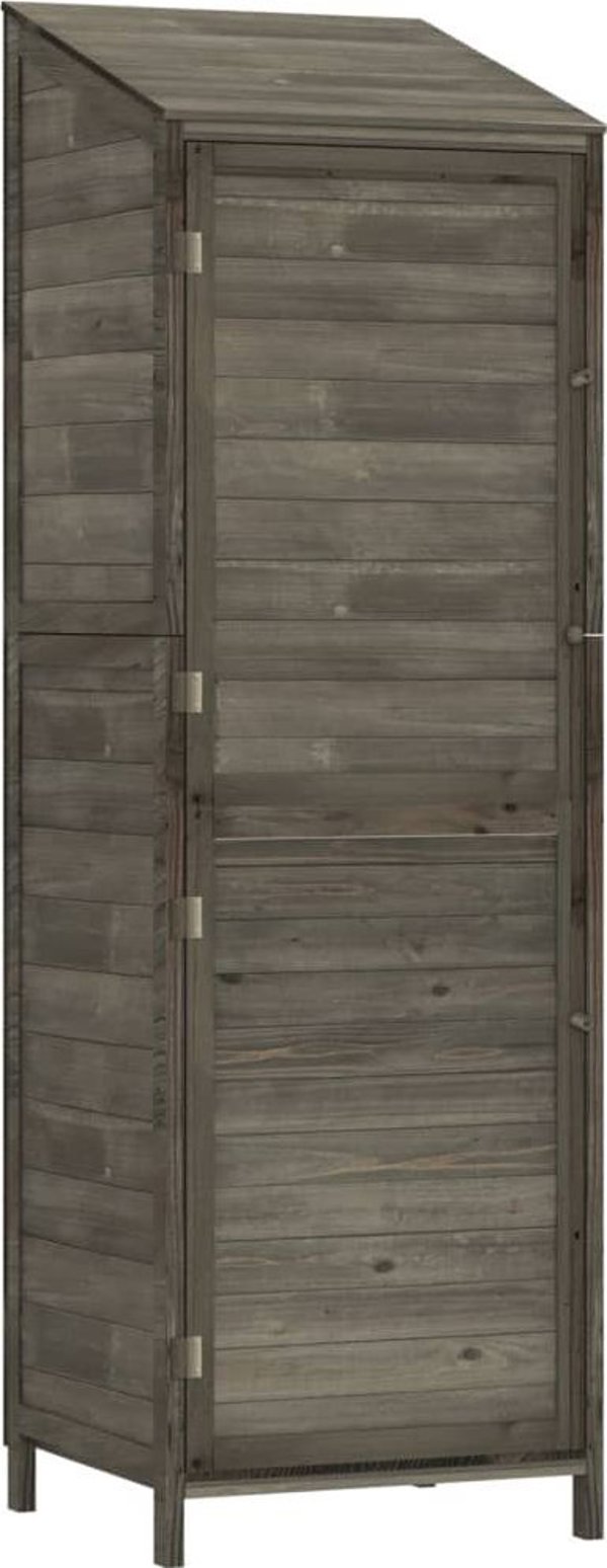 vidaXL Κουβούκλιο Κήπου, Ανθρακί, 55x52x174,5 cm, Μασίφ Ξύλο Ελάτης