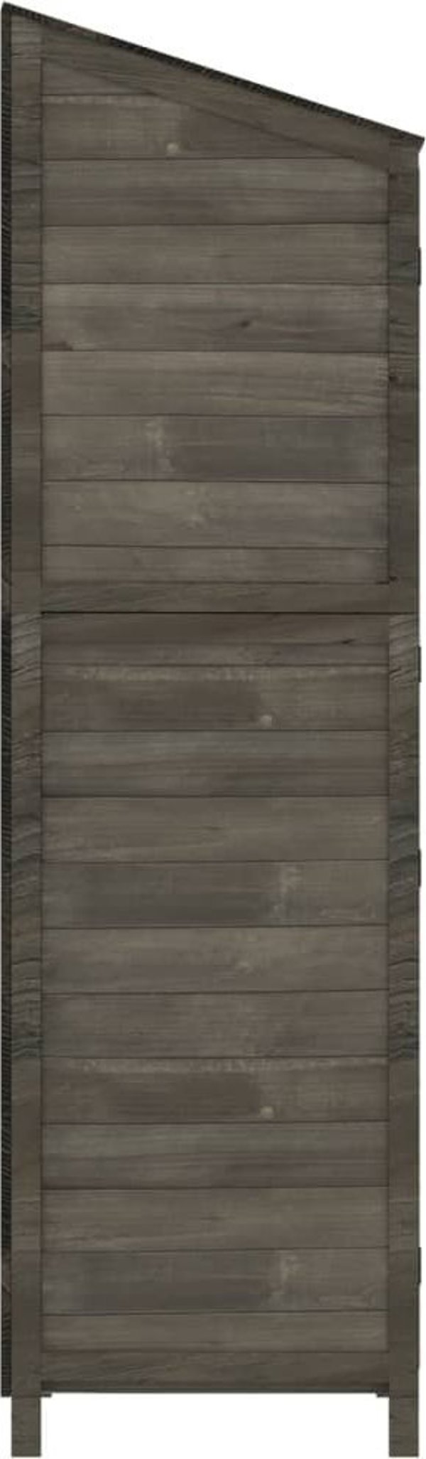 vidaXL Κουβούκλιο Κήπου, Ανθρακί, 55x52x174,5 cm, Μασίφ Ξύλο Ελάτης