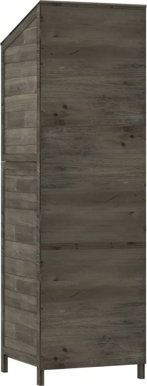 vidaXL Κουβούκλιο Κήπου, Ανθρακί, 55x52x174,5 cm, Μασίφ Ξύλο Ελάτης