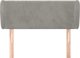vidaXL Zaglowek uszak, jasnoszary, 83x23x78/88 cm, aksamitos