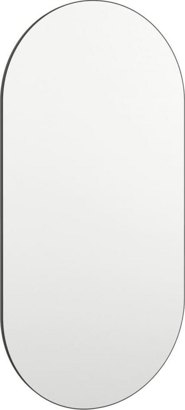 vidaXL Καθρέφτης με LED φωτισμό, γυάλινος οβάλ, 80x40 cm