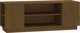 vidaXL Μονάδα για τηλεόραση μελι-καφέ 110x35x40,5 εκ. από μασίφ πευκοξύλο
