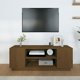 vidaXL Μονάδα για τηλεόραση μελι-καφέ 110x35x40,5 εκ. από μασίφ πευκοξύλο