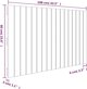 vidaXL Κεφαλάρι Κρεβατιού 108x3x60 cm από συμπαγές ξύλο πεύκου