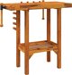 vidaXL Τραπέζι εργασίας με σφιγκτήρες, 92x48x83 εκ., ξύλο ακασίας
