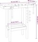 vidaXL Τραπέζι εργασίας με σφιγκτήρες, 92x48x83 εκ., ξύλο ακασίας
