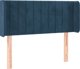 vidaXL Zaglowek uszak ciemnoniebieski 83x16x78/88 cm aksamit