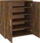 vidaXL Ντουλάπι Παπουτσιών, Καπνισμένο Δρυς, 60x35x70 εκ