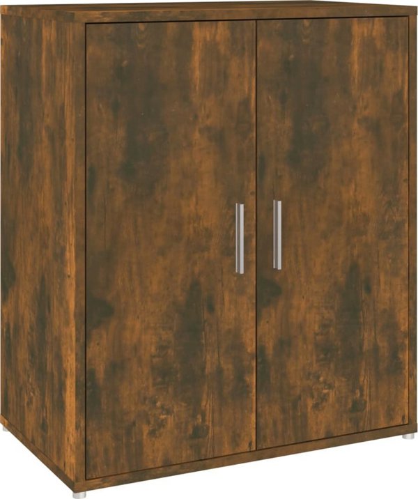 vidaXL Ντουλάπι Παπουτσιών, Καπνισμένο Δρυς, 60x35x70 εκ
