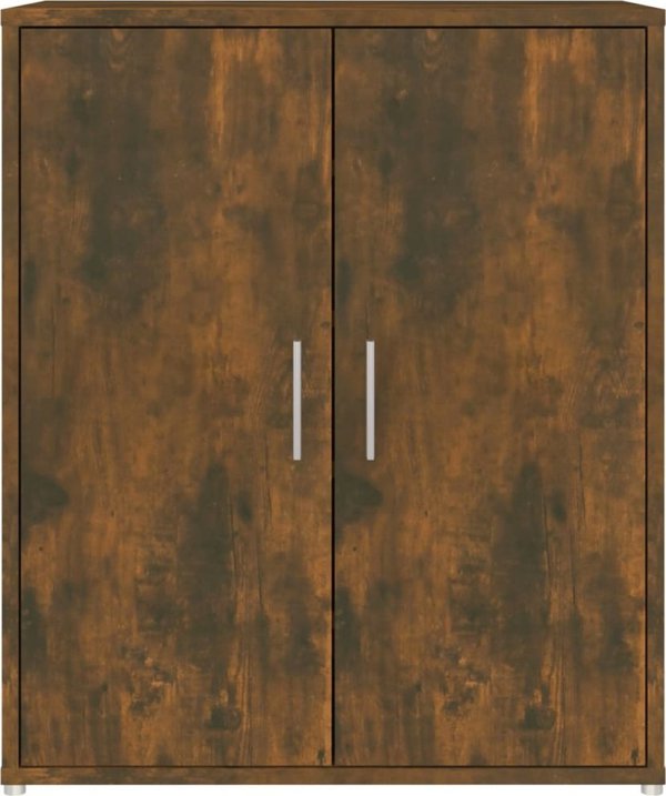 vidaXL Ντουλάπι Παπουτσιών, Καπνισμένο Δρυς, 60x35x70 εκ