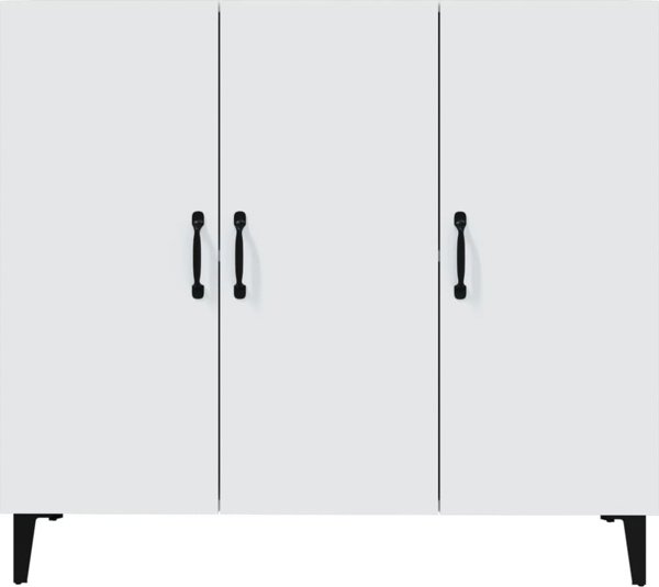 vidaXL Szafka, λευκή, 90x34x80 εκ, υλικό από ξύλο