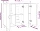 vidaXL Szafka, λευκή, 90x34x80 εκ, υλικό από ξύλο