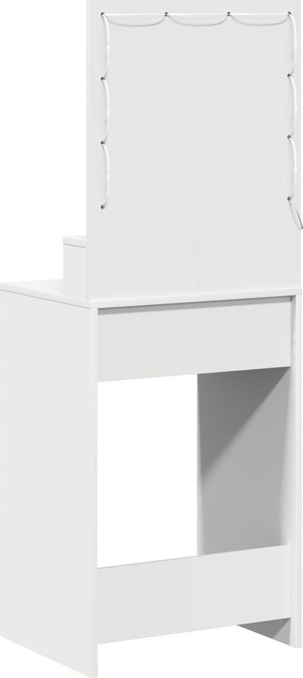 vidaXL Καθρέπτης από Λευκό Μηχανικό Ξύλο 50 x 41 x 135 cm