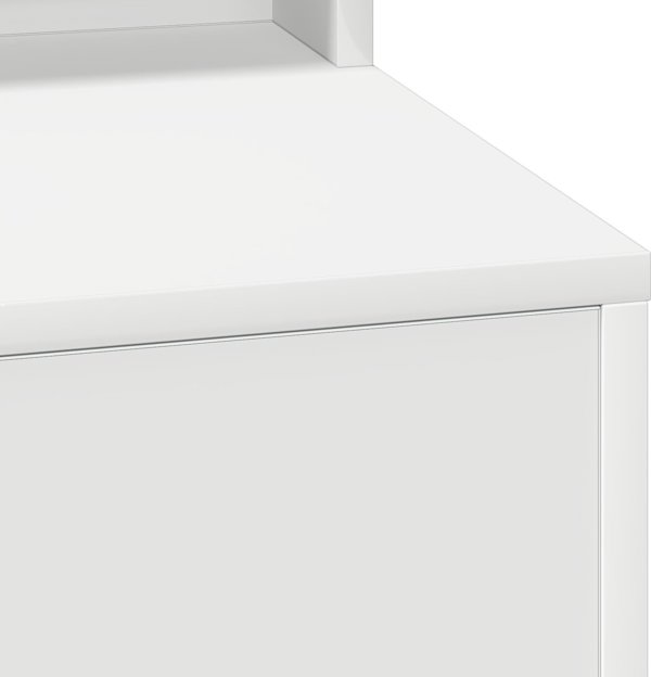 vidaXL Καθρέπτης από Λευκό Μηχανικό Ξύλο 50 x 41 x 135 cm