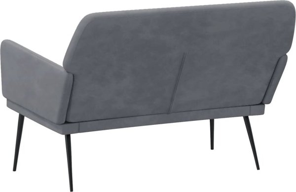 vidaXL Σκαμπό, σκουρόχρωμο γκρι, 108x79x79 εκ., με επένδυση από βελούδο