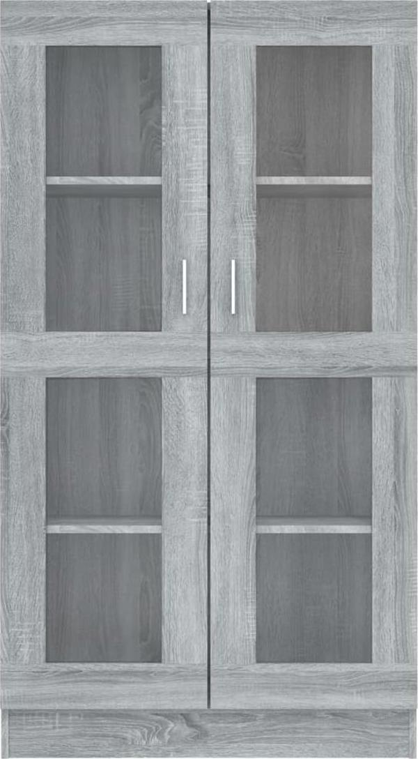 vidaXL Βιτρίνα, γκρι βελανιδιά sonoma, 82,5x30,5x150 εκ.