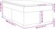 vidaXL Κρεβάτι Continental με στρώμα, μπλε, ύφασμα 120x200 cm
