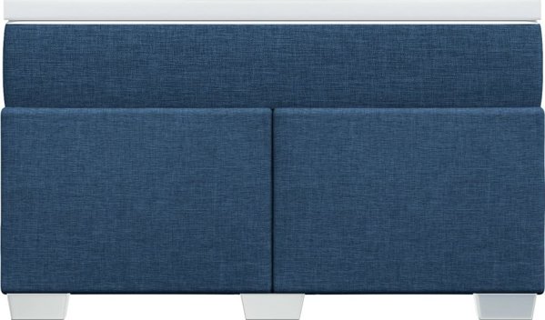 vidaXL Κρεβάτι Continental με στρώμα, μπλε, ύφασμα 120x200 cm