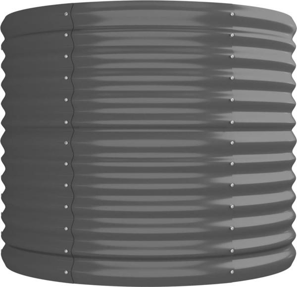 vidaXL vidaXL Donica ogrodowa, malowana proszkowo stal, 296x80x68 cm, szara