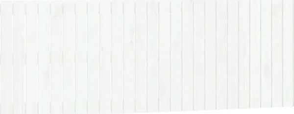 vidaXL Κεφαλάρι κρεβατιού, λευκό, 185x3x60 cm, μασίφ ξύλο πεύκου
