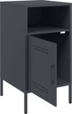 vidaXL Szafka nocna, antracyt, 36x39x68 cm, stal