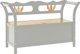 vidaXL Πάγκος, γκρι, 107x45x75,5 cm, μασίφ ξύλο έλατου