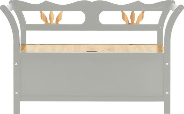 vidaXL Πάγκος, γκρι, 107x45x75,5 cm, μασίφ ξύλο έλατου