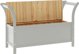 vidaXL Πάγκος, γκρι, 107x45x75,5 cm, μασίφ ξύλο έλατου