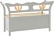 vidaXL Πάγκος, γκρι, 107x45x75,5 cm, μασίφ ξύλο έλατου