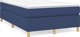 vidaXL Kρεβάτι continental, μπλε, με επένδυση ύφασμα, 120x200 εκ.