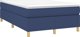 vidaXL Kρεβάτι continental, μπλε, με επένδυση ύφασμα, 120x200 εκ.