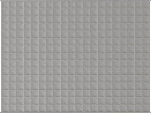 vidaXL Κουβέρτα βάρους, γκρι, 150x200 εκ, 7 κιλά, ύφασμα