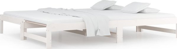 vidaXL Telosuvos krevati, leuko, 2x(80x200) cm, sopnos lmnos