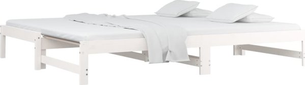 vidaXL Telosuvos krevati, leuko, 2x(80x200) cm, sopnos lmnos