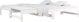 vidaXL Telosuvos krevati, leuko, 2x(80x200) cm, sopnos lmnos