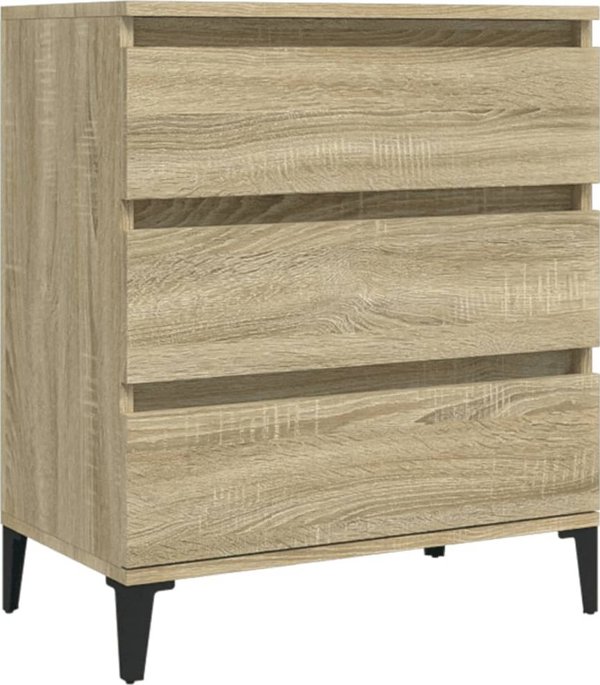 vidaXL Συρταριέρα Sonoma Δρυς, 60x35x70 cm, από ξύλο και συνθετικό υλικό