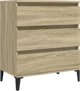 vidaXL Συρταριέρα Sonoma Δρυς, 60x35x70 cm, από ξύλο και συνθετικό υλικό