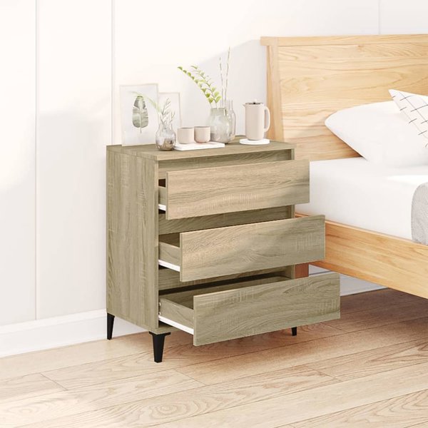 vidaXL Συρταριέρα Sonoma Δρυς, 60x35x70 cm, από ξύλο και συνθετικό υλικό