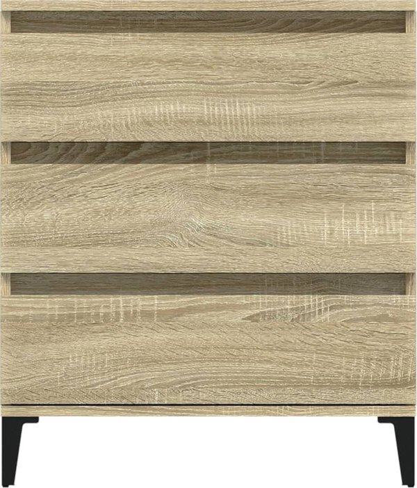 vidaXL Συρταριέρα Sonoma Δρυς, 60x35x70 cm, από ξύλο και συνθετικό υλικό