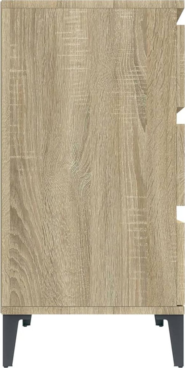 vidaXL Συρταριέρα Sonoma Δρυς, 60x35x70 cm, από ξύλο και συνθετικό υλικό