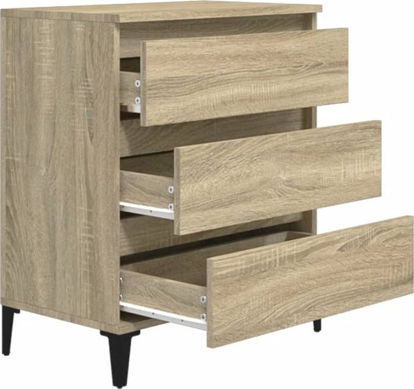 vidaXL Συρταριέρα Sonoma Δρυς, 60x35x70 cm, από ξύλο και συνθετικό υλικό