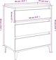 vidaXL Συρταριέρα Sonoma Δρυς, 60x35x70 cm, από ξύλο και συνθετικό υλικό