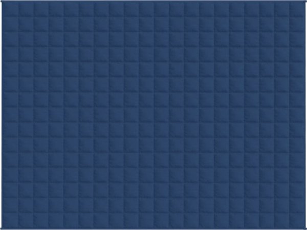 vidaXL Βαρύ Κουβέρτα, μπλε, 150x200 εκ., 11 κιλά, υφασμάτινη