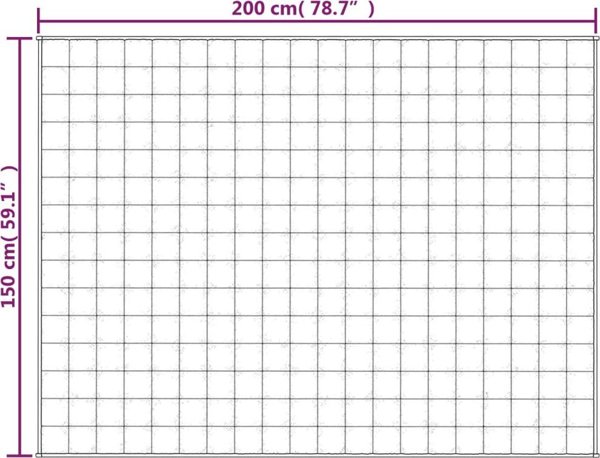 vidaXL Βαρύ Κουβέρτα, μπλε, 150x200 εκ., 11 κιλά, υφασμάτινη