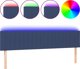 vidaXL Zaglowek do lozka me LED niebieski 160x5x78/88 cm tkanina