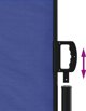 vidaXL Zwijana markiza boczna, niebieska, 120 x 600 cm