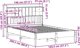 vidaXL Κρεβάτι με Ράφι 140x200 cm από Στερεό Πεύκο χωρίς Στρώμα